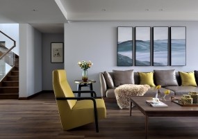 280㎡现代复式装修,时尚大气的家居气息 | 香港凯艺设计